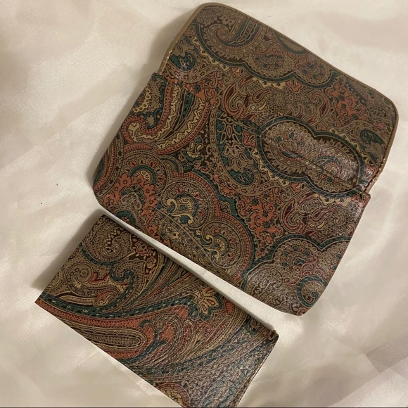 Vintage Paisley Wallet / Billfold & Checkbook - Picture 6 of 16